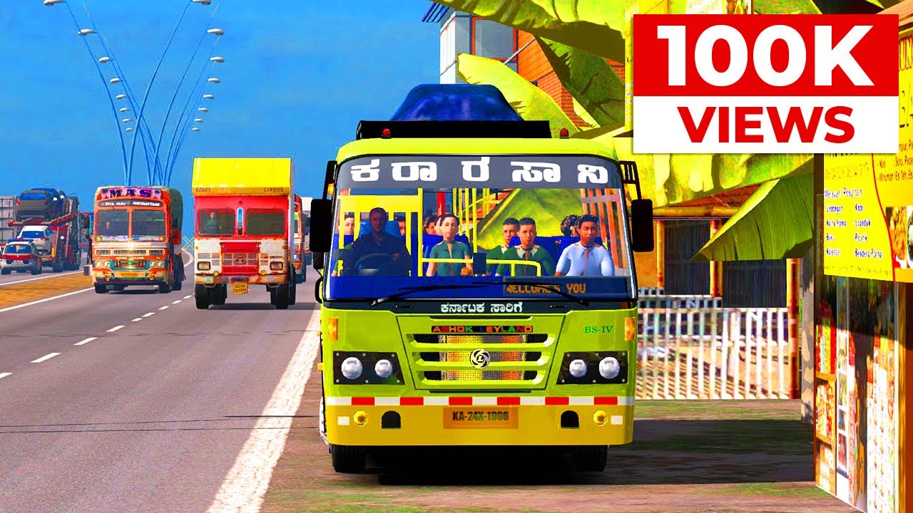 Karnataka Ksrtc Bus | Indian Bus in ETS2 | ETS2 with Bus Mod