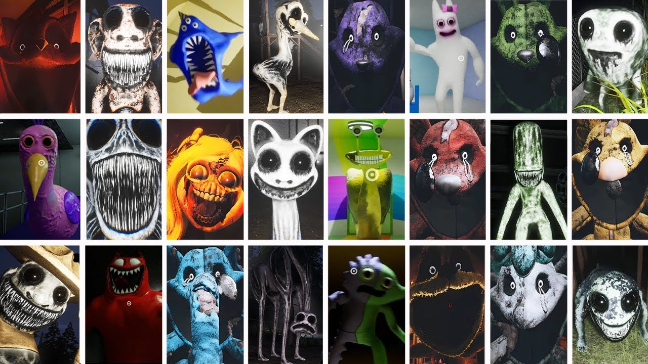 Zoonomaly ,Poppy Playtime ,Garten of Banban ,Joyville - All Jumpscares