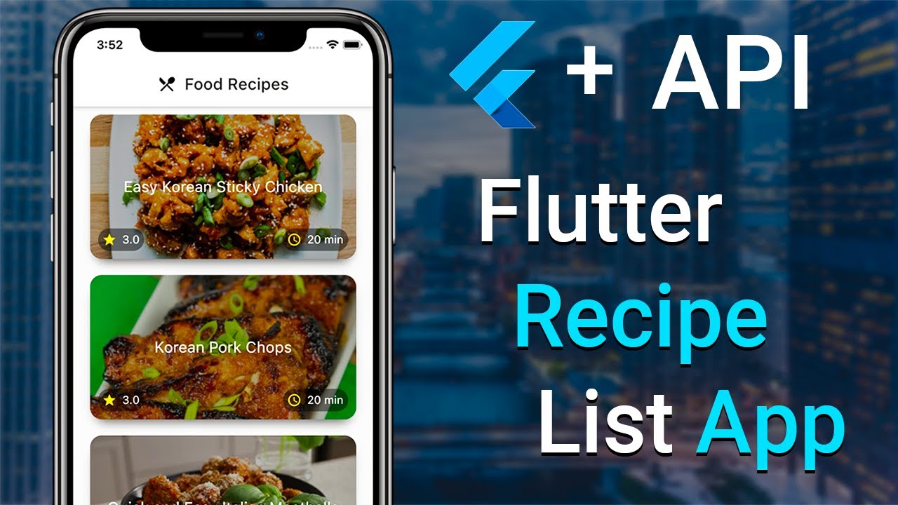 Oflutter: Create a Recipe List App using Flutter and API