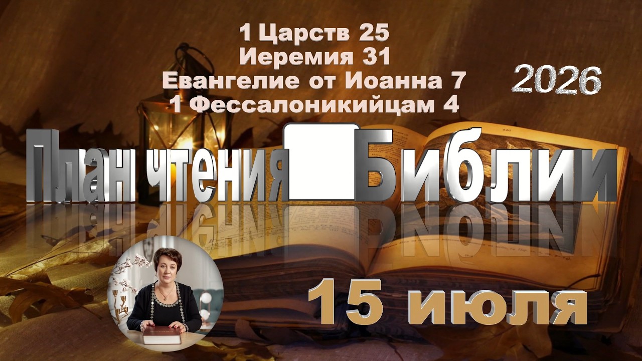 15 июля 2026 - План чтения Библии