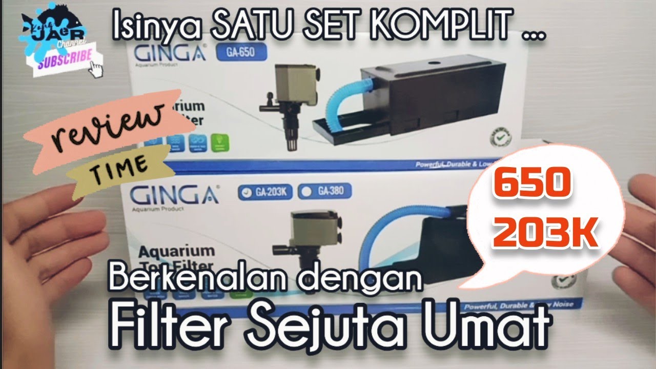 Review Filter Atas Aquarium PALING LARIS Top Filter 203 k dan 650