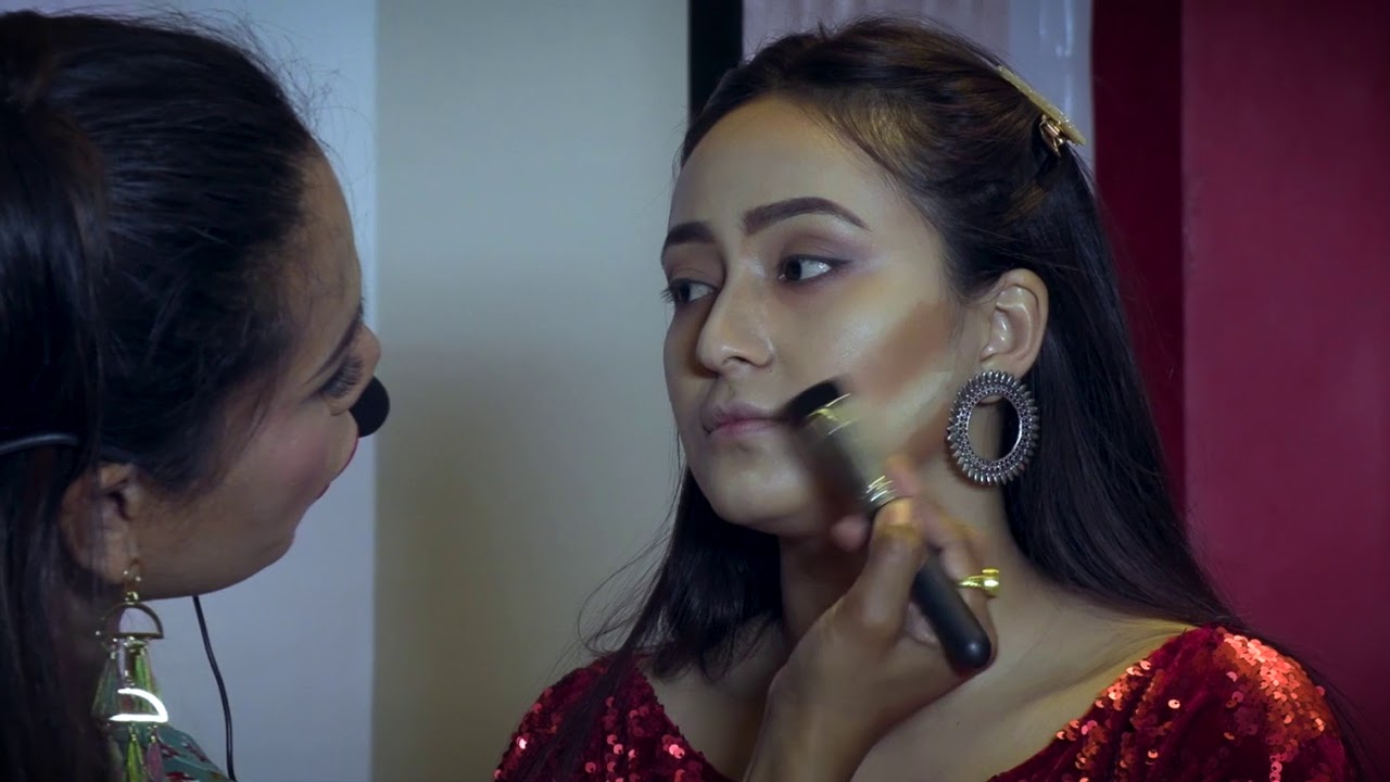 Master class # light makeup.
