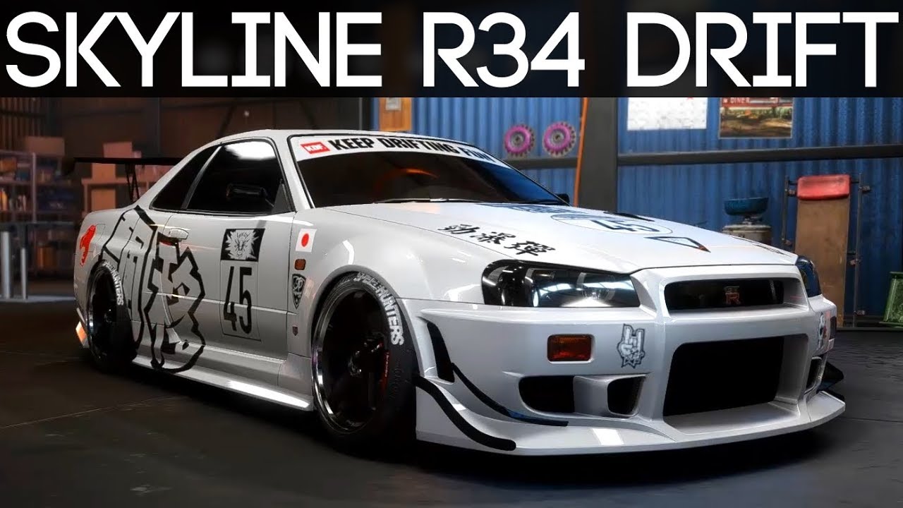 Personnalisation Nissan Skyline R34 GT-R Drift | NFS Payback