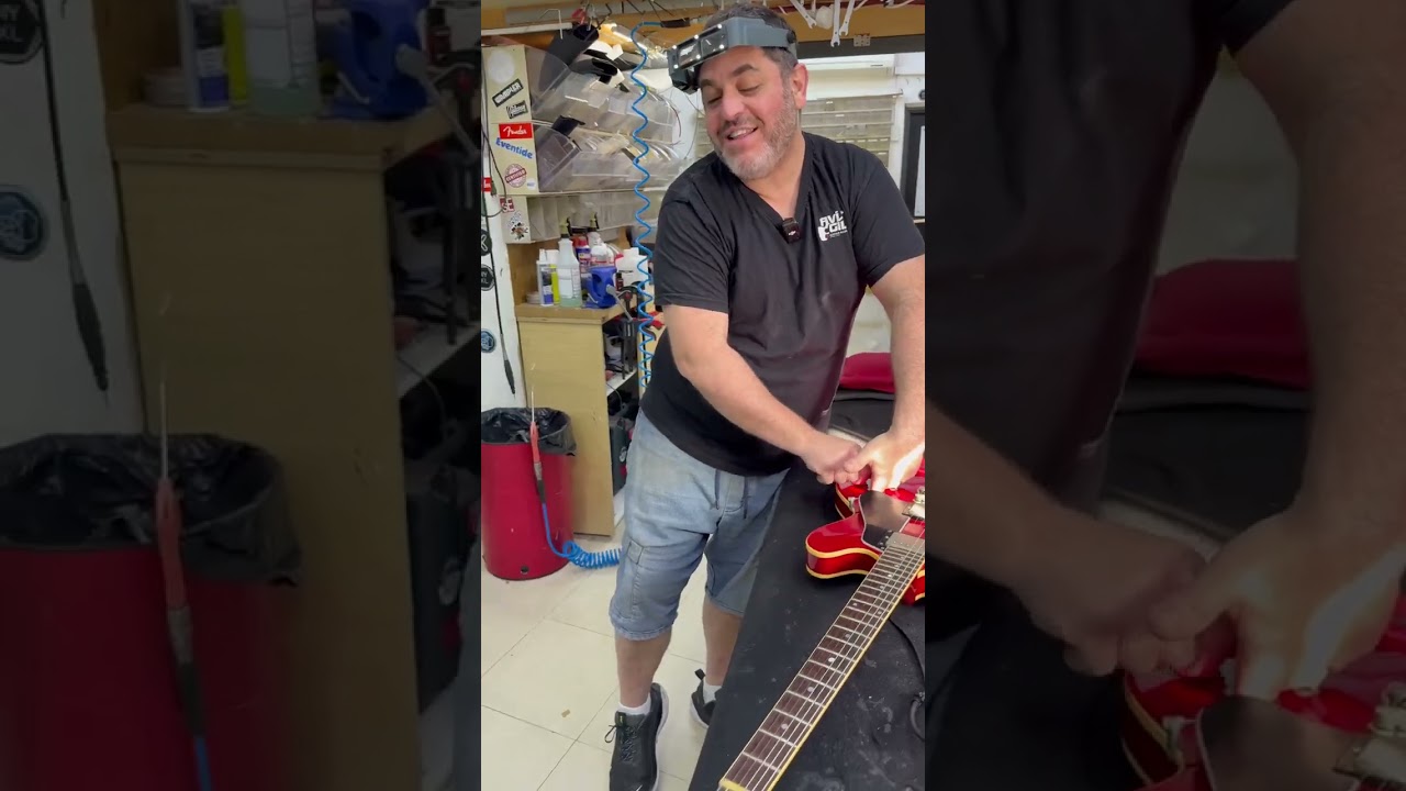 עוד שלב בטיפול נכון של גיטרות וינטאג' - תהנו חברים שלנו (: