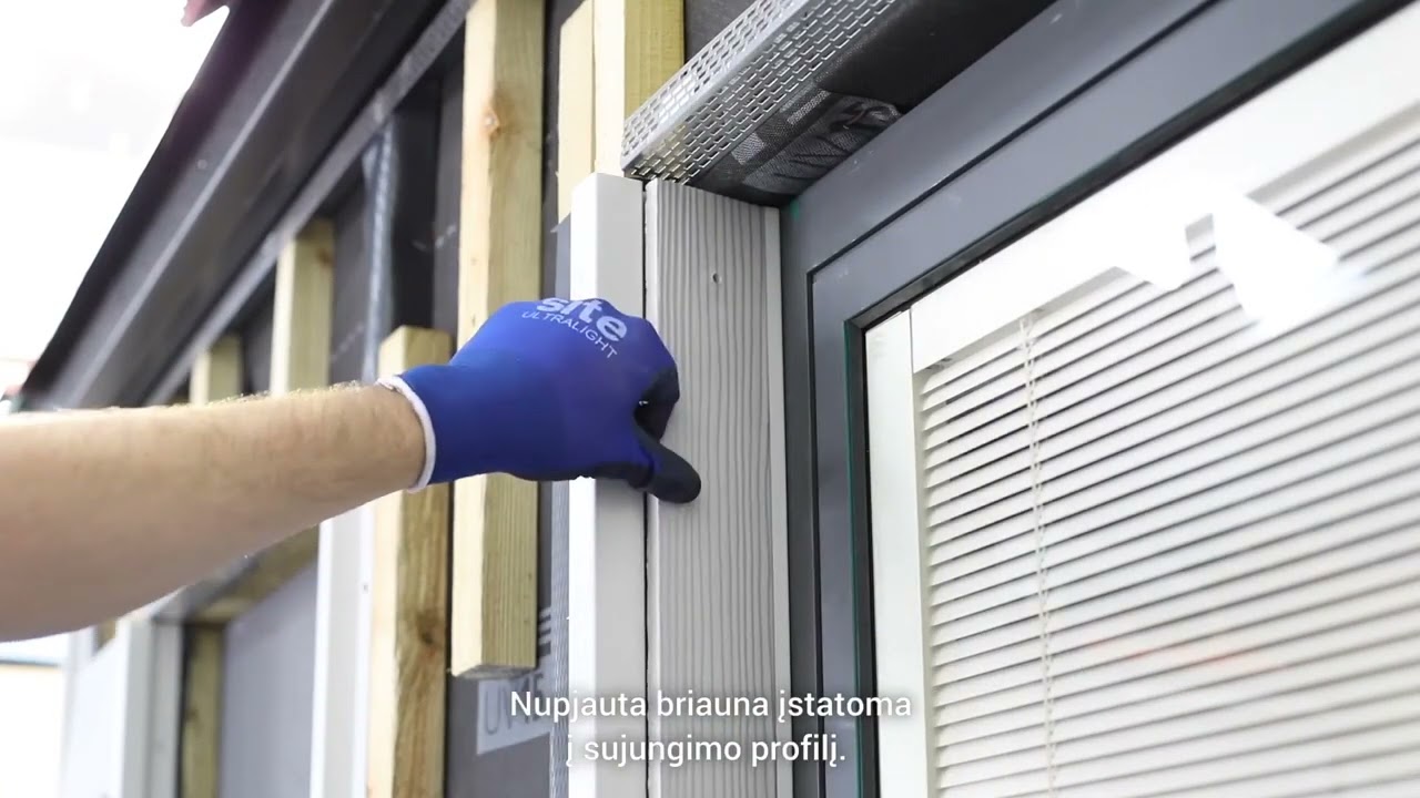 Cedral Classic montavimas | 3. Lango &scaron;onų apdaila