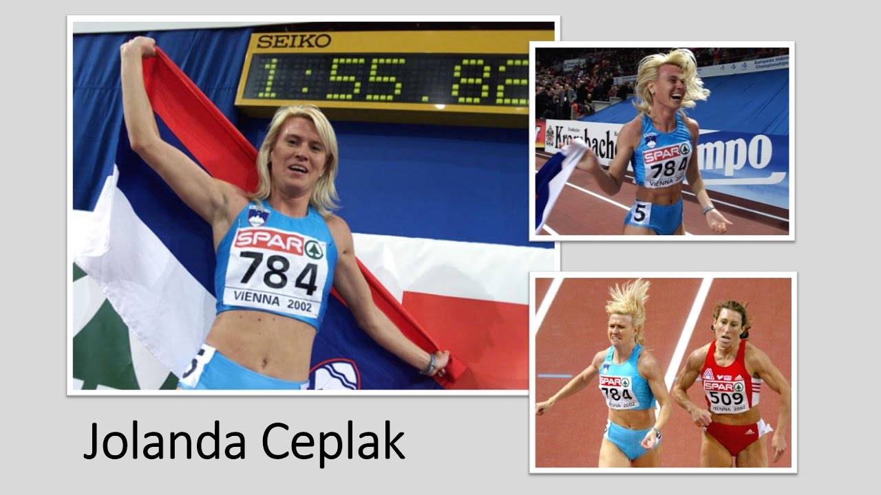 Jolanda Čeplak: 1st place and a new world record (1:55:82) Women's 800 metres (3.3.2002)