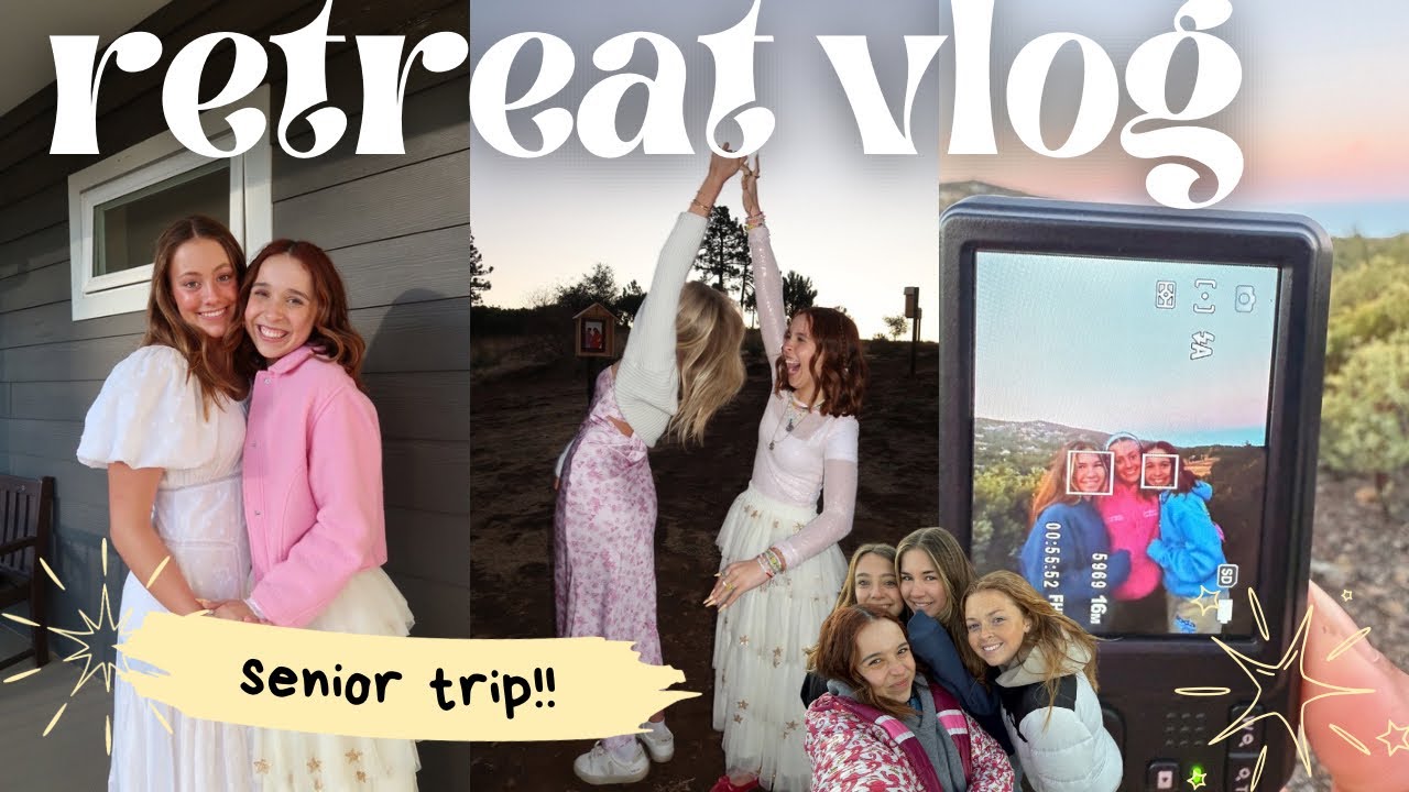 Senior Retreat Vlog (Kiaros) (messy war, dance battle, pictures, grwm, etc) #lisi #lisishops