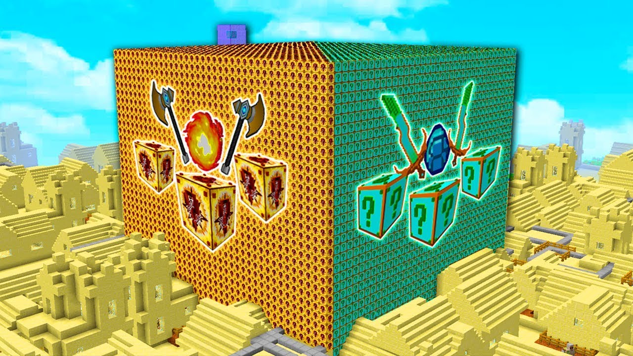 CUBÃO DE LUCKY BLOCK METADE INCA E METADE PLURAL NO MINECRAFT