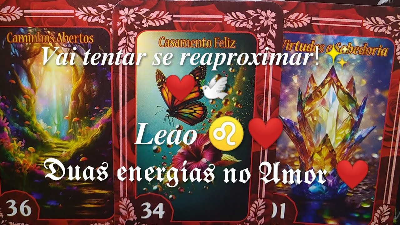 LEÃO ♌❤️ MUITA VONTADE DE SE REAPROXIMAR! 😎⚖️✨SAUDADES ❤️O MUNDO DÁ VOLTAS?🌹
