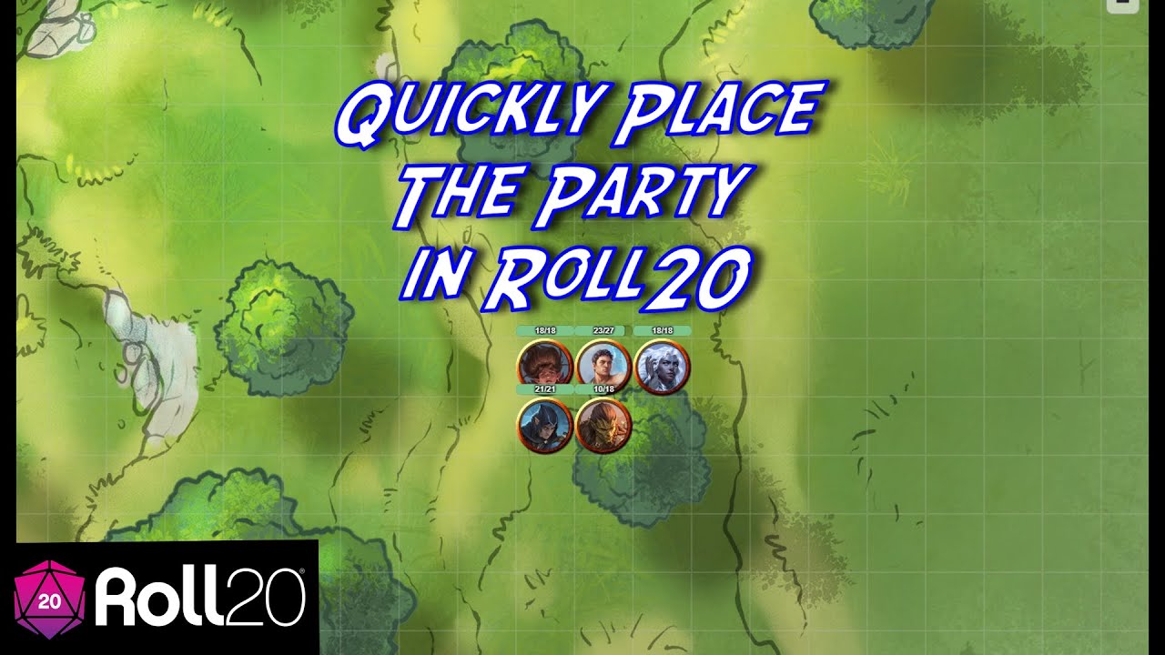 Быстрое размещение группы на карте в Roll20