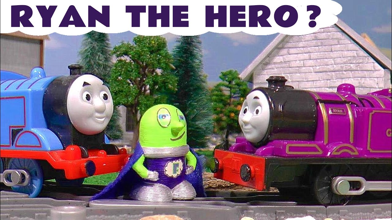 Thomas & Friends Ryan The Hero Toy Train Story With Funny Funlings Super Funling