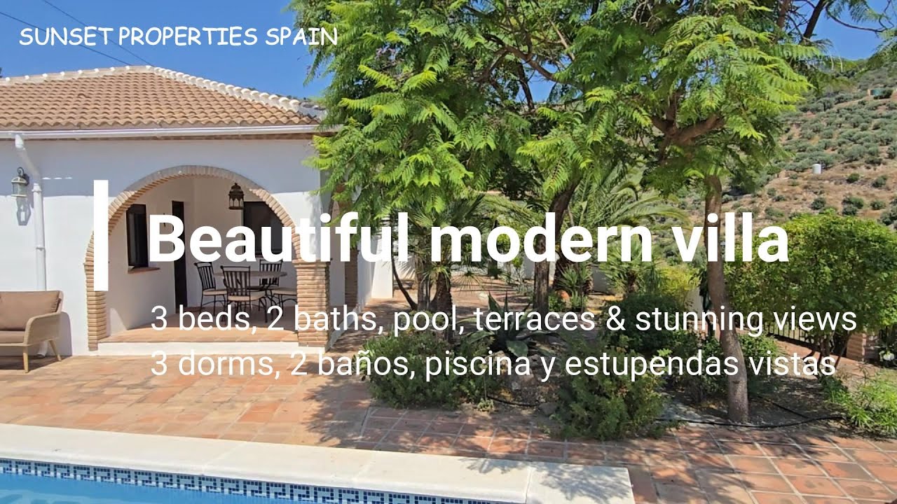 **RESERVED** Renovated villa - 3 beds, 2 baths - pool & stunning views - Canillas de Albaida, Malaga