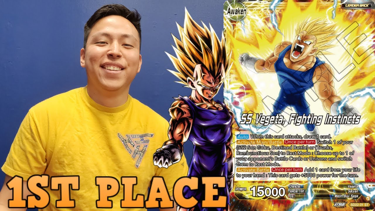 THE BEST 1ST PLACE MAJIN VEGETA STARTER DECK PROFILE! Dragon Ball Super Card Game