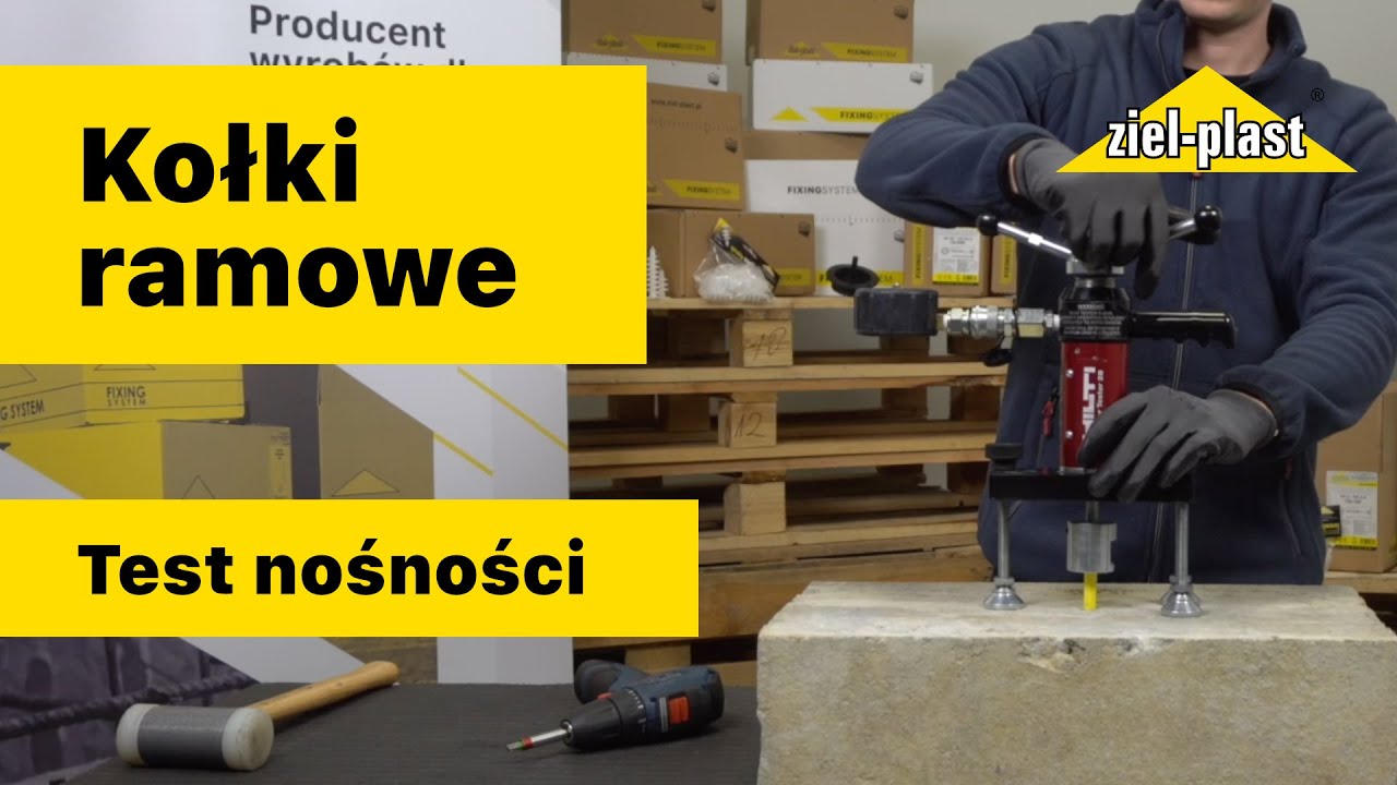 Kołki ramowe serii ZP-RK / ZP-RS - Test nośności