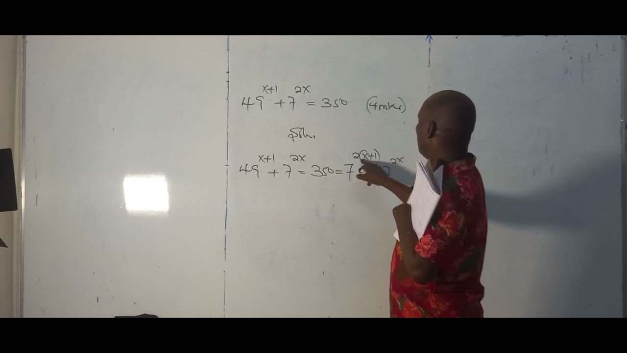 Indices-Form 2 Maths Paper 2-KCSE|| Mathematics, Economics & Finance Past Examination Questions