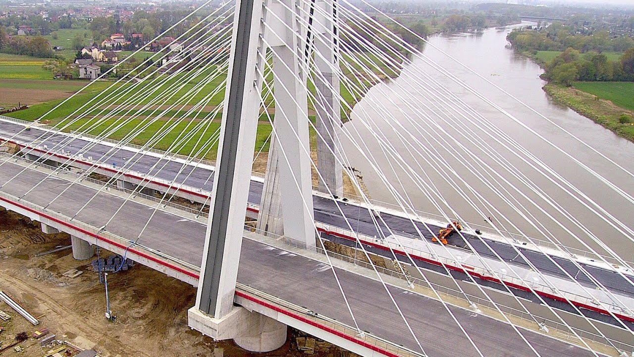 Budowa Mostu droga S7. 05 2017 Wschodnia Obwodnica  Kraków Małopolska