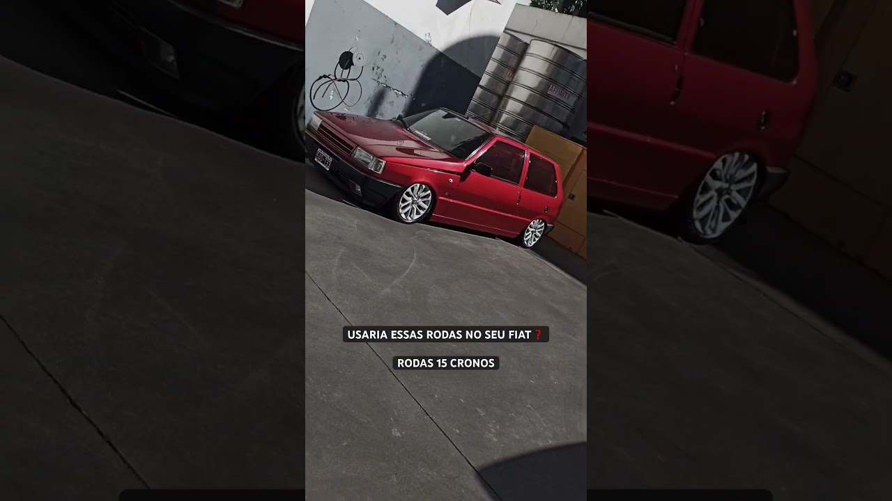 Rodas do cronos aro 15 no Fiat uno, veja como ficam!