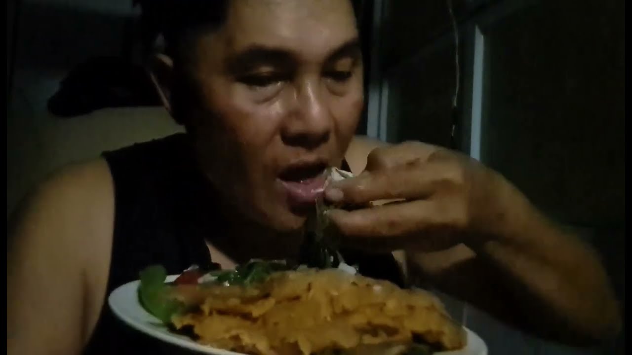 MUKBANG Fried Pork Belly | Water Spinach salad | Chillies @Nasdyvlog28