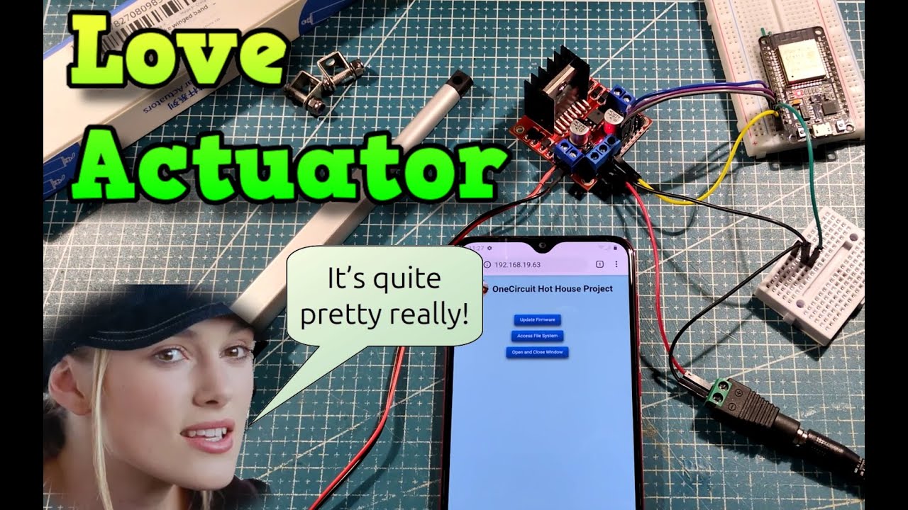 Open Hot House Louvres Automatically (Linear Actuator and L298N)