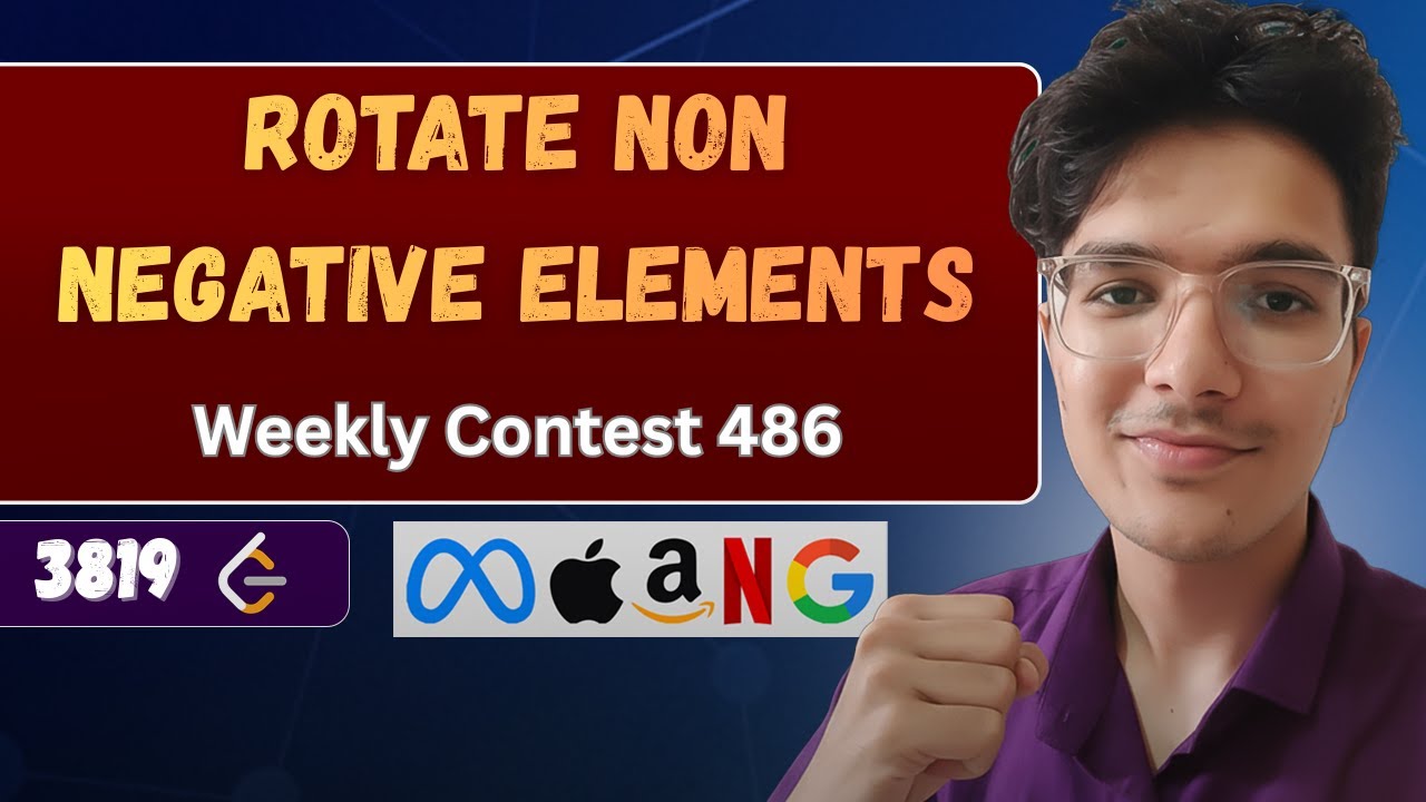 Rotate Non-Negative Elements | LeetCode 3819 | Weekly Contest 486
