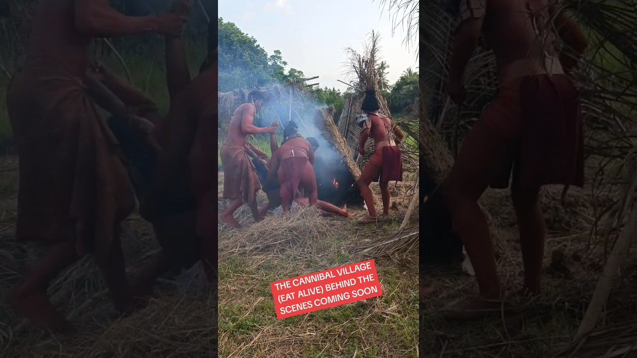 THE CANNIBAL VILLAGE BEHIND THE SCENES #viralvideo