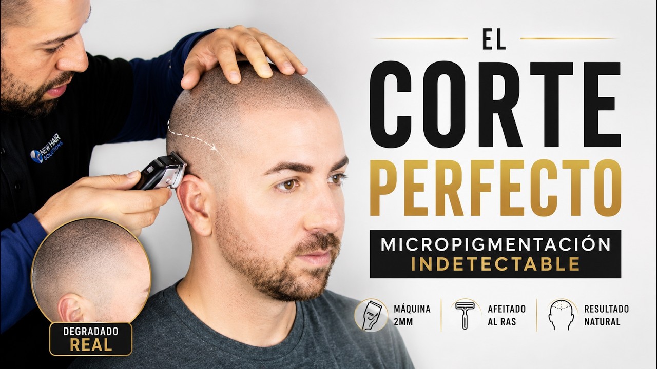 ¿Cómo CORTAR el CABELLO para micropigmentación capilar - Afeitado y rapado🪒💈- Con Tony desde EE.UU