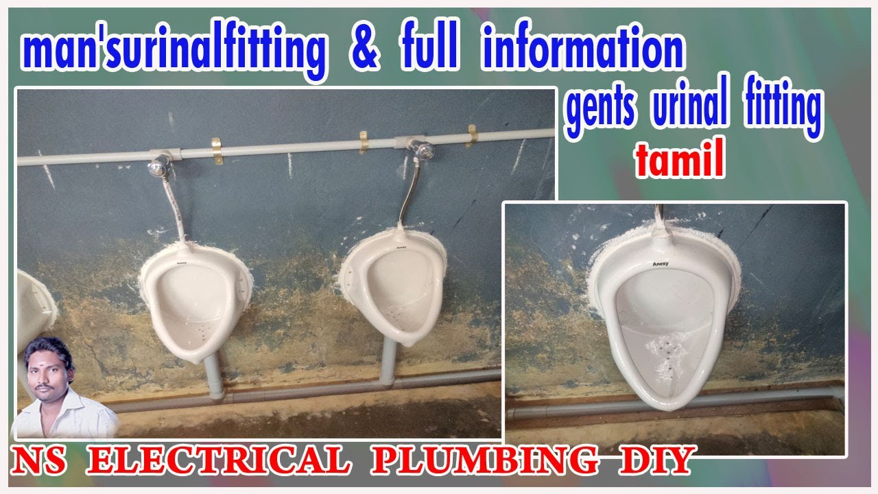 man's urinal fitting & full information|gents urinal fitting|NS Electrical plumbing tamil Tech