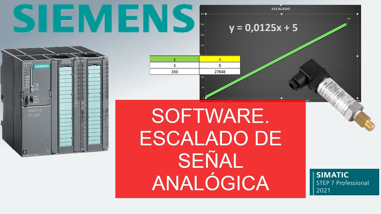 step7 #3.6 ESCALADO 📈 de señal analógica. (El mejor curso GRATUITO) para aprender Siemens Step7)