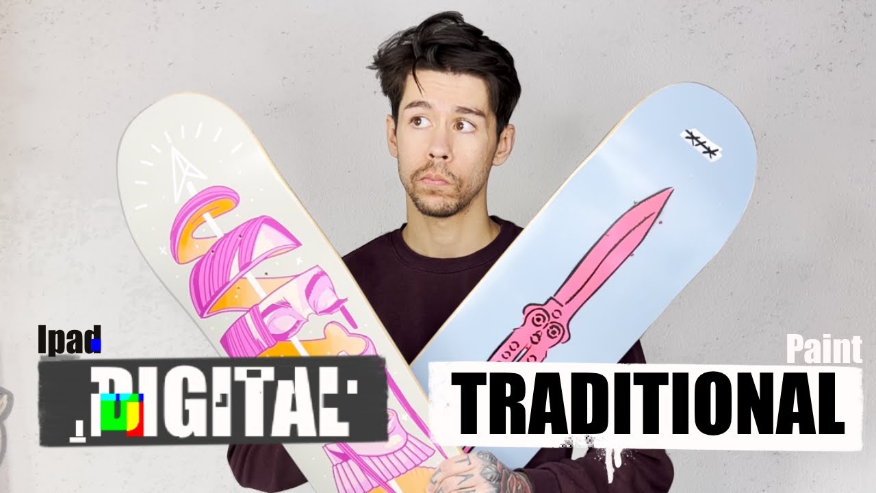 Designing A Skateboard Deck: Digital vs Traditional