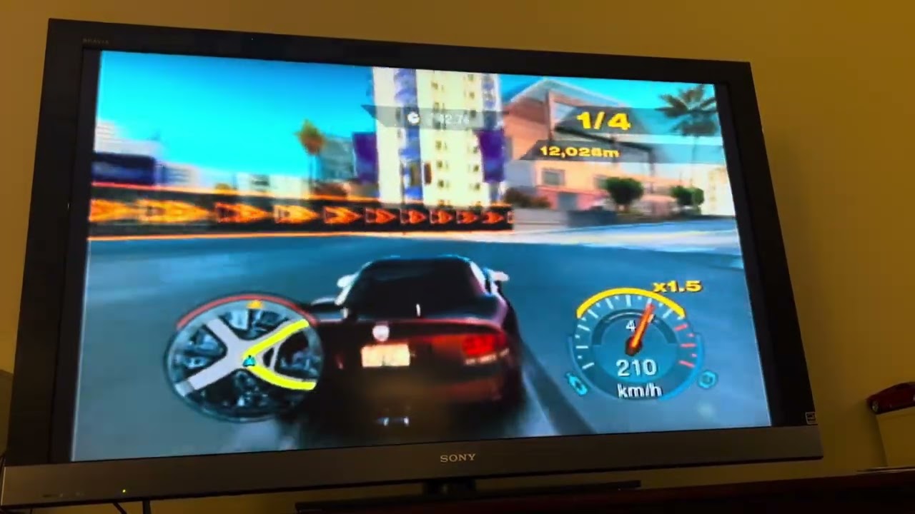 Need For Speed Undercover PS2 Timed Circuit Gold 22,182 Meters 