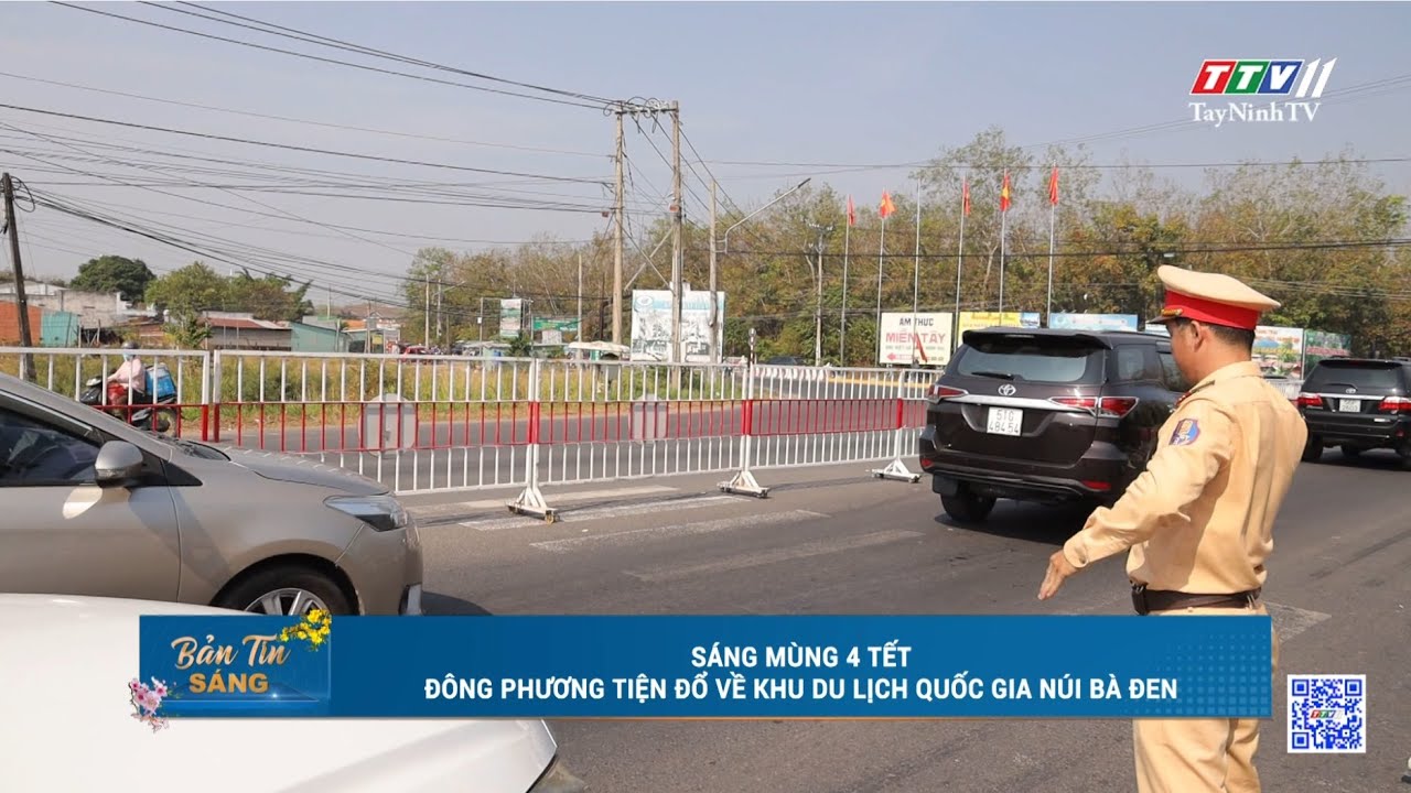 Sáng mùng 4 Tết, đông phương tiện đổ về Khu Du lịch Quốc gia núi Bà Đen | TayNinhTV