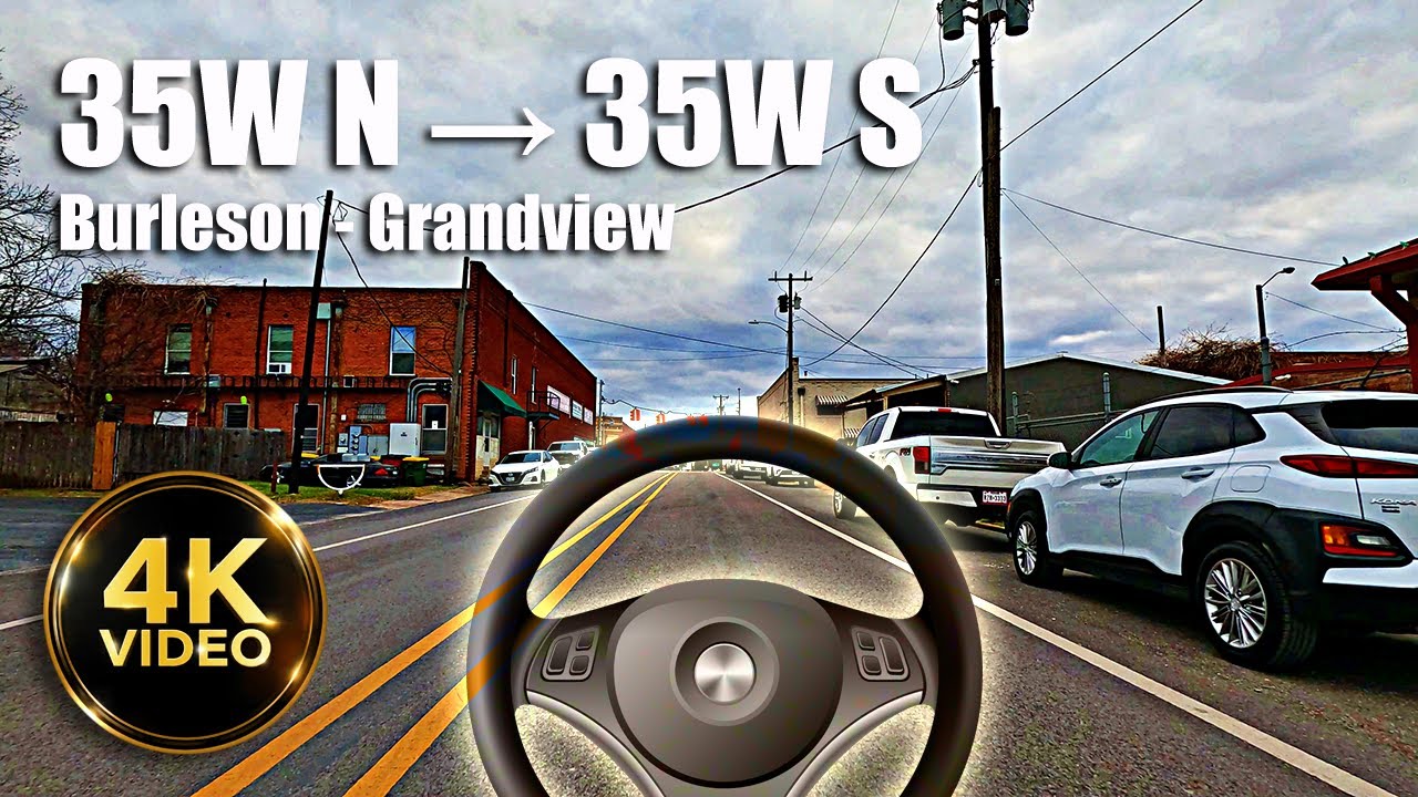 35W North To 35W South | Burleson To Grandview | Drive Through