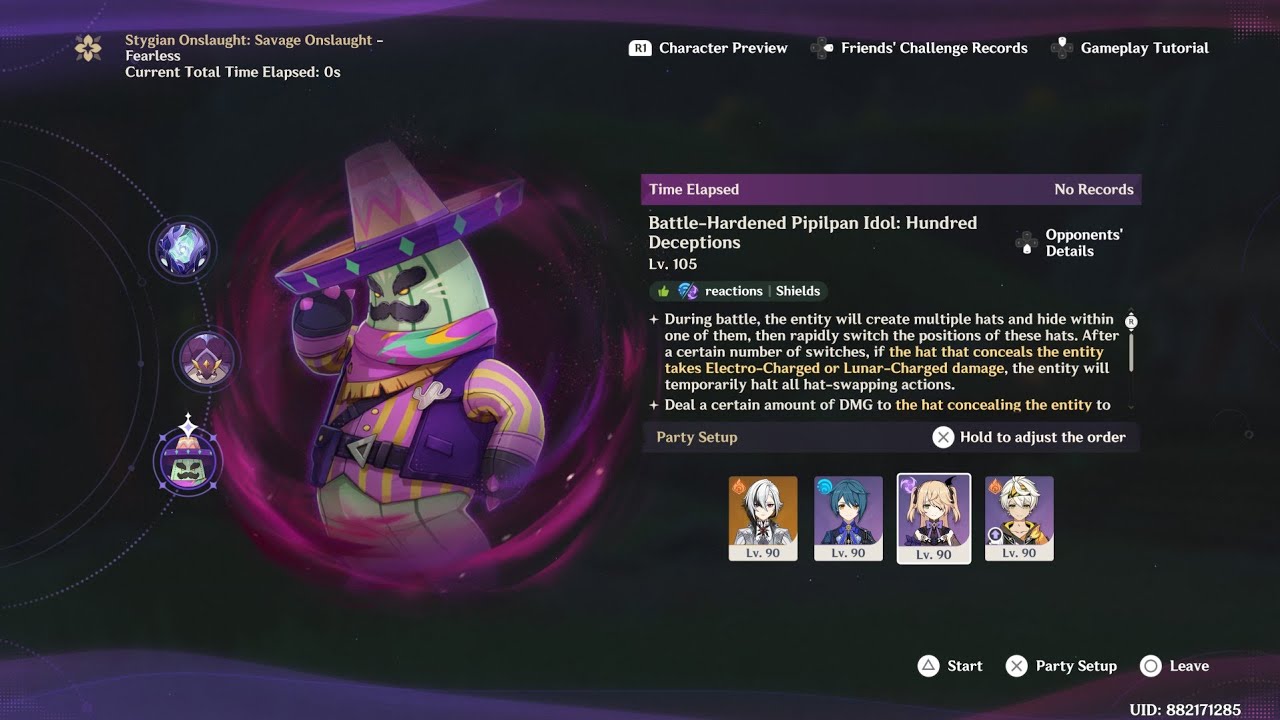 Pipilpan Idol/Cactus - D5 - Arlecchino C0R1, Bennett, Xingqiu, Fischl | Stygian Onslaught
