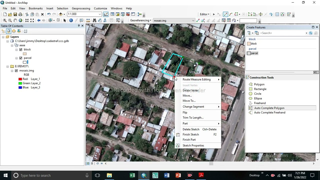 how we prepare cadastral map from Aerial photo