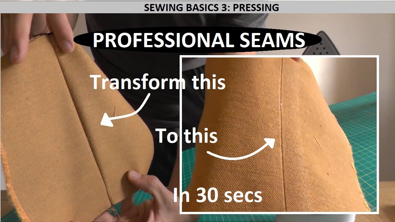 Pressing: how to make amateur seams professional (Sewing Basics #3)