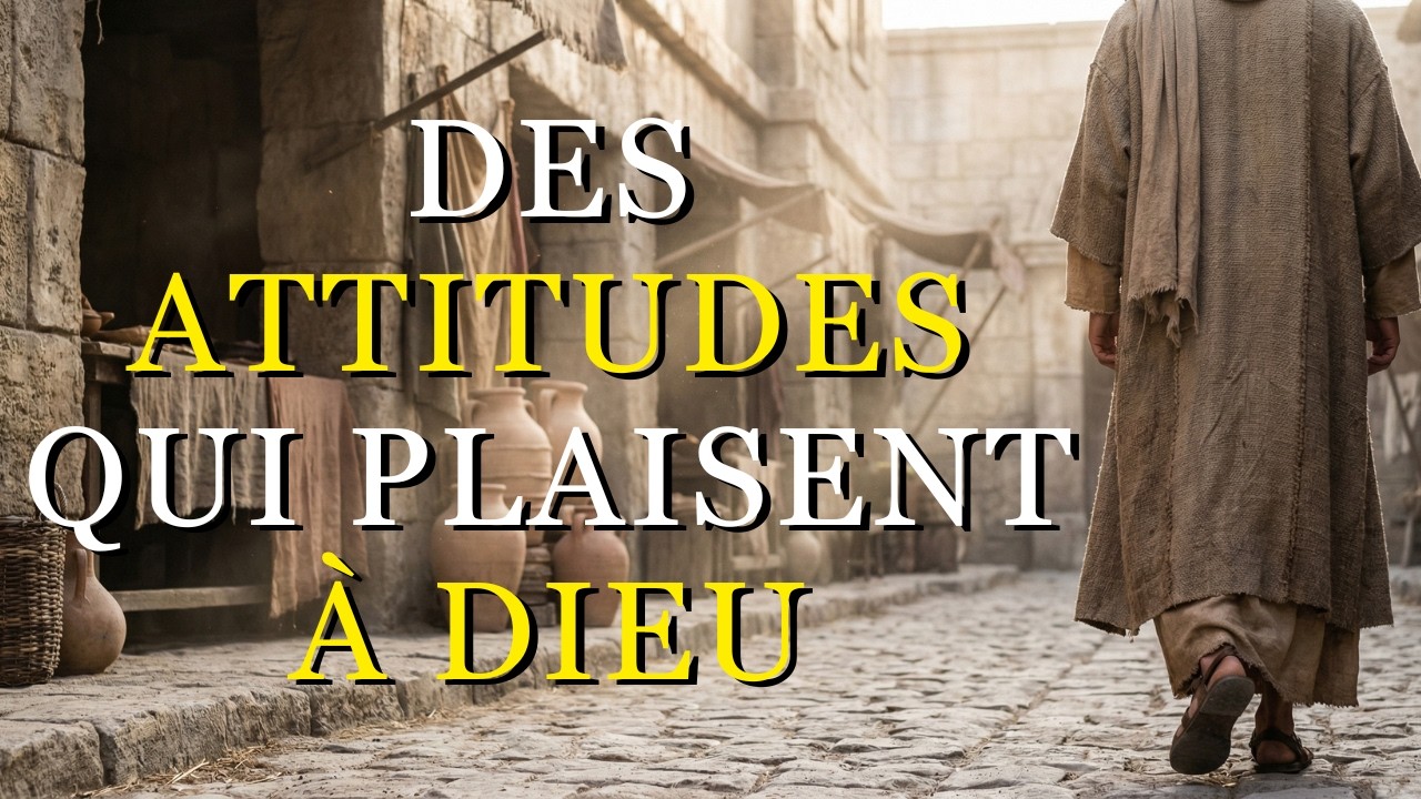 La BIBLE nous Enseigne les ATTITUDES qui nous RAPPROCHENT de DIEU et LUI PLAISENT