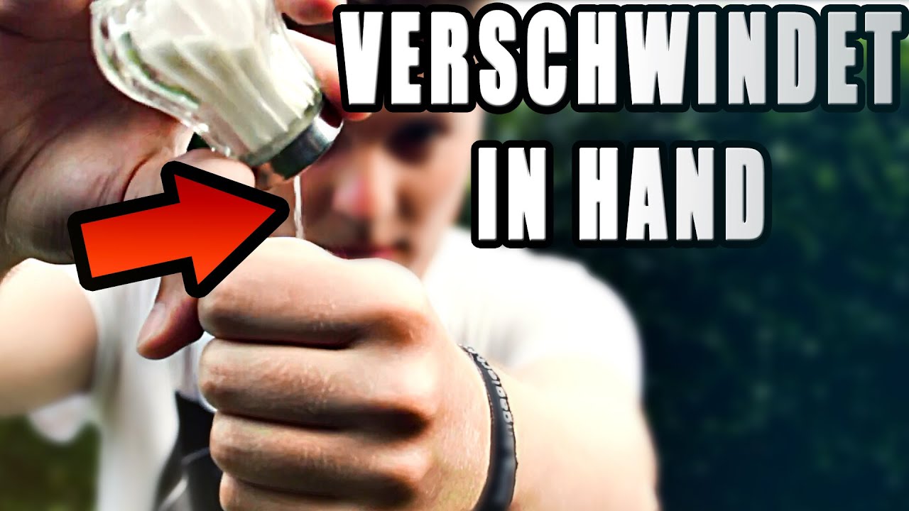 SALZ / WASSER IN DER HAND VERSCHWINDEN LASSEN / TELEPORTIEREN - Zaubertricks mit Auflösung