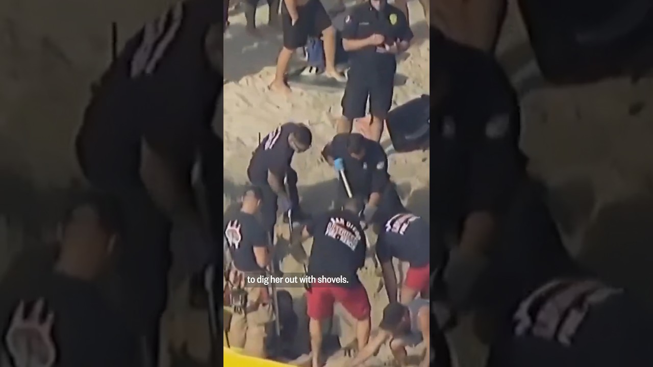 Teen rescued after sand hole collapses