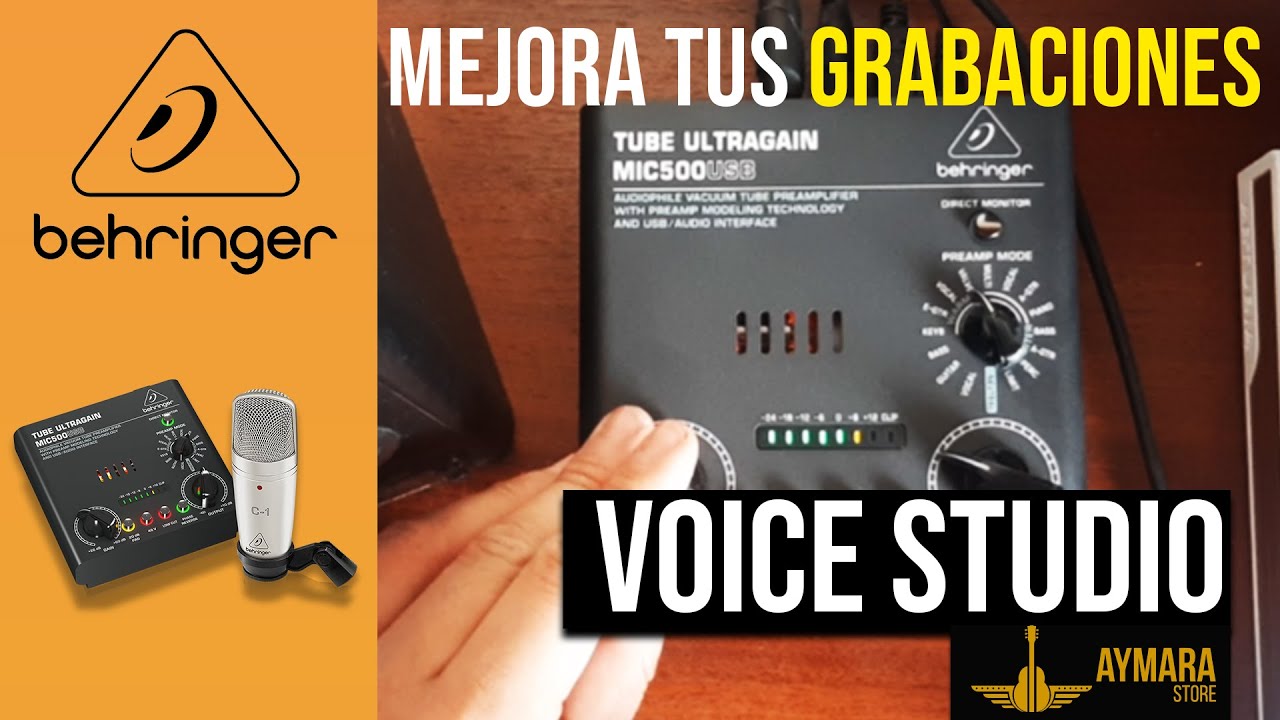 CONOCIENDO LA INTERFAZ/PRE-AMP VOICE STUDIO DE BEHRINGER