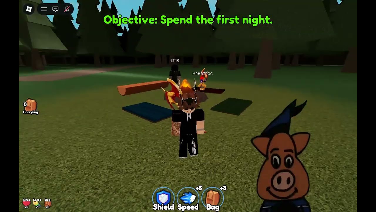 We played three little pigs horror game