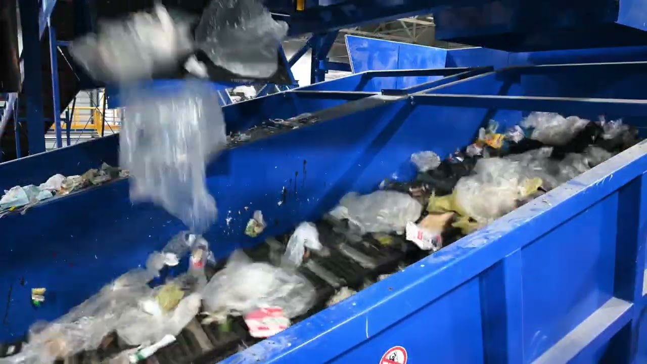 Separator balistyczny podczas pracy