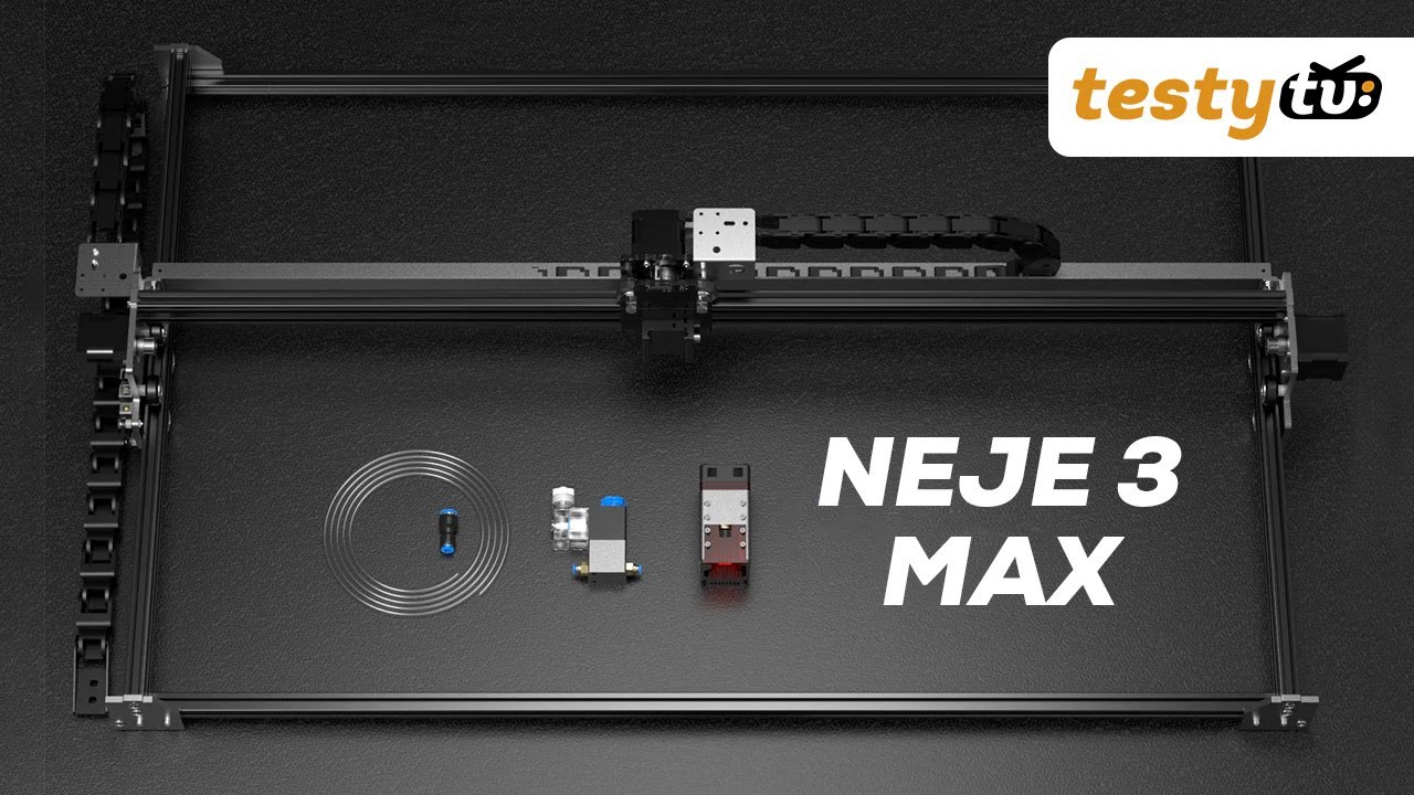 NEJE 3 MAX - laser LED o polu 810 x 460 mm z wieloma akcesoriami