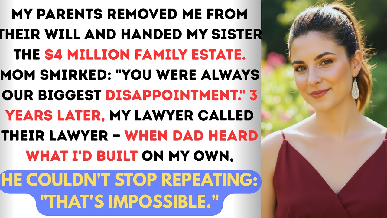 My Family Disinherited Me and Called Me Their Biggest Disappointment. Three Years Later, They Saw...