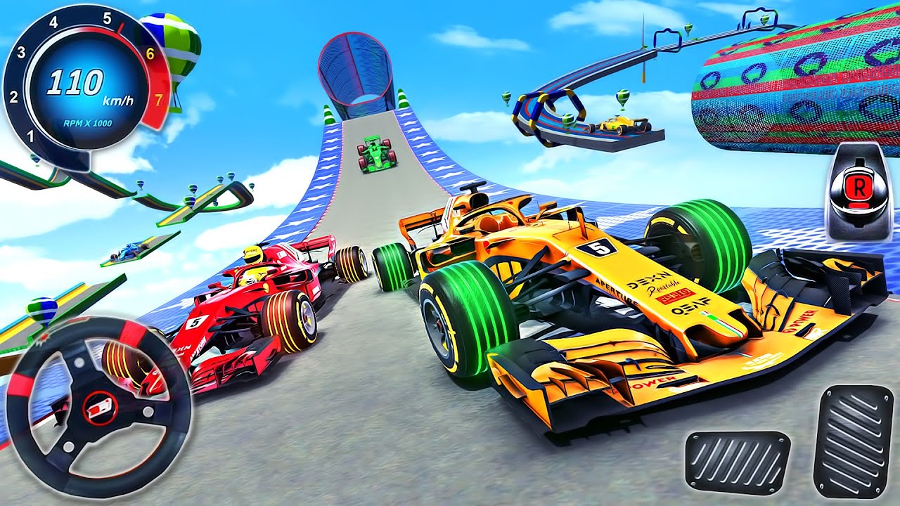 Formula Car Racing Stunts 3D - Impossible Car Mega Ramp Simulator 2024 - Android GamePlay