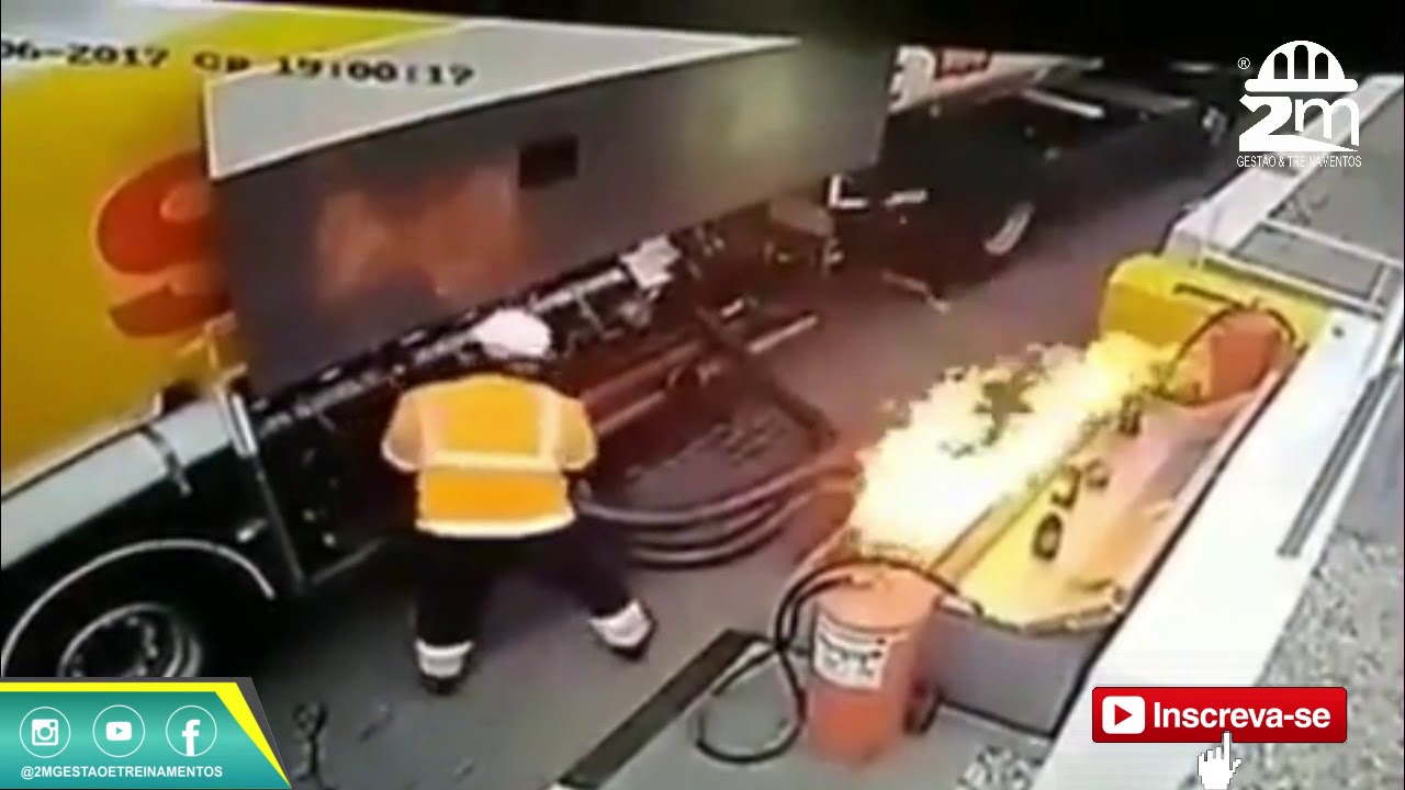 Acidente de Trabalho - Inc&ecirc;ndio em Caminh&atilde;o Tanque (L&iacute;quido Inflam&aacute;vel)