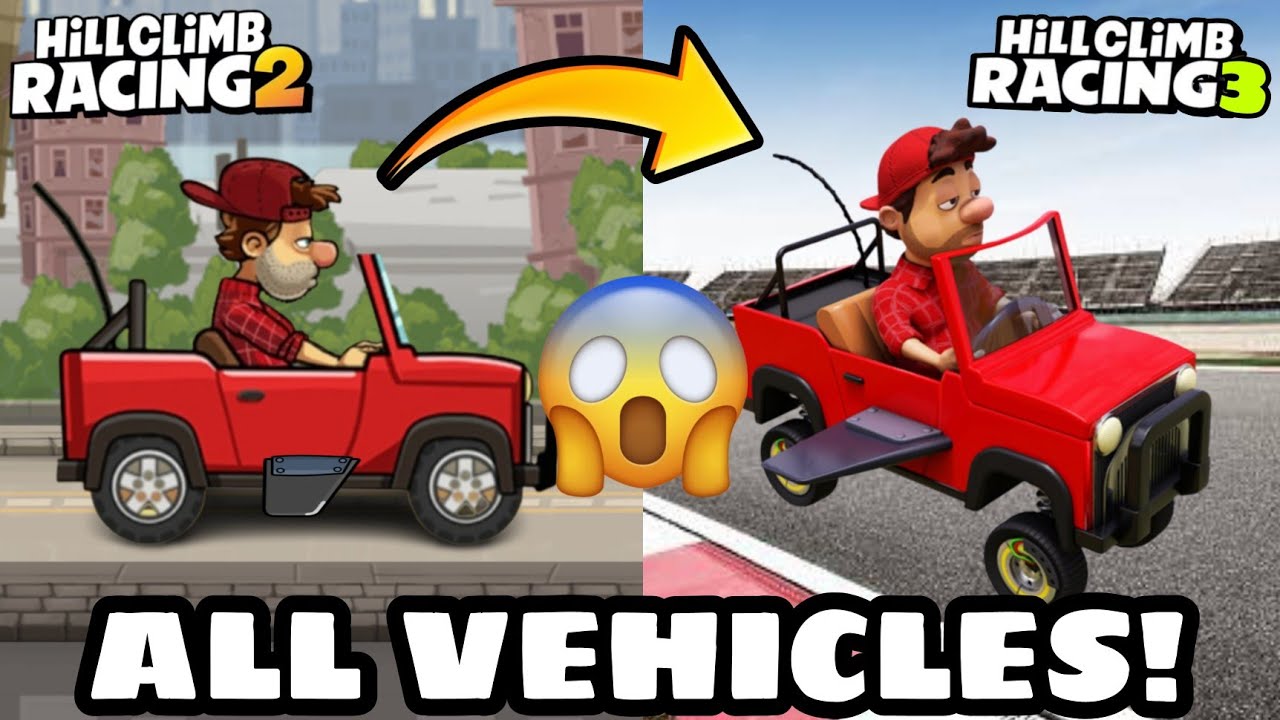 ОФИЦИАЛЬНО!? ВСЕ ТРАНСПОРТНЫЕ СРЕДСТВА В 3D-МОДЕЛИ!! - Hill Climb Racing 2/3