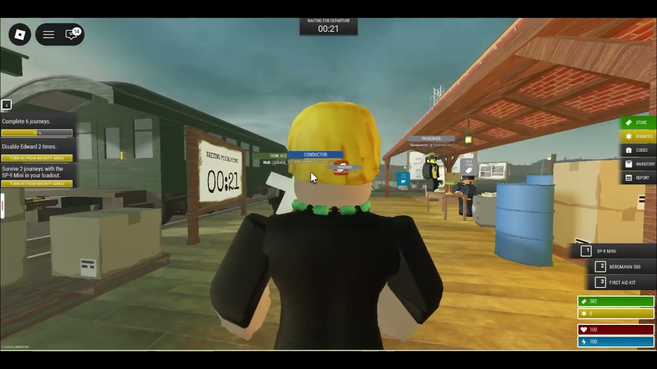 Fighting With Edward Scary Train in Roblox | New Year Special