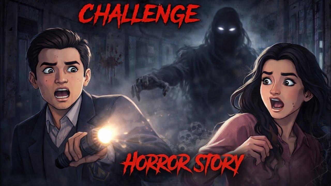 HAUNTED HOTEL CHALLENGE 😱 | Horror Story That Will Scare You | Ghost Caught on Camera| 