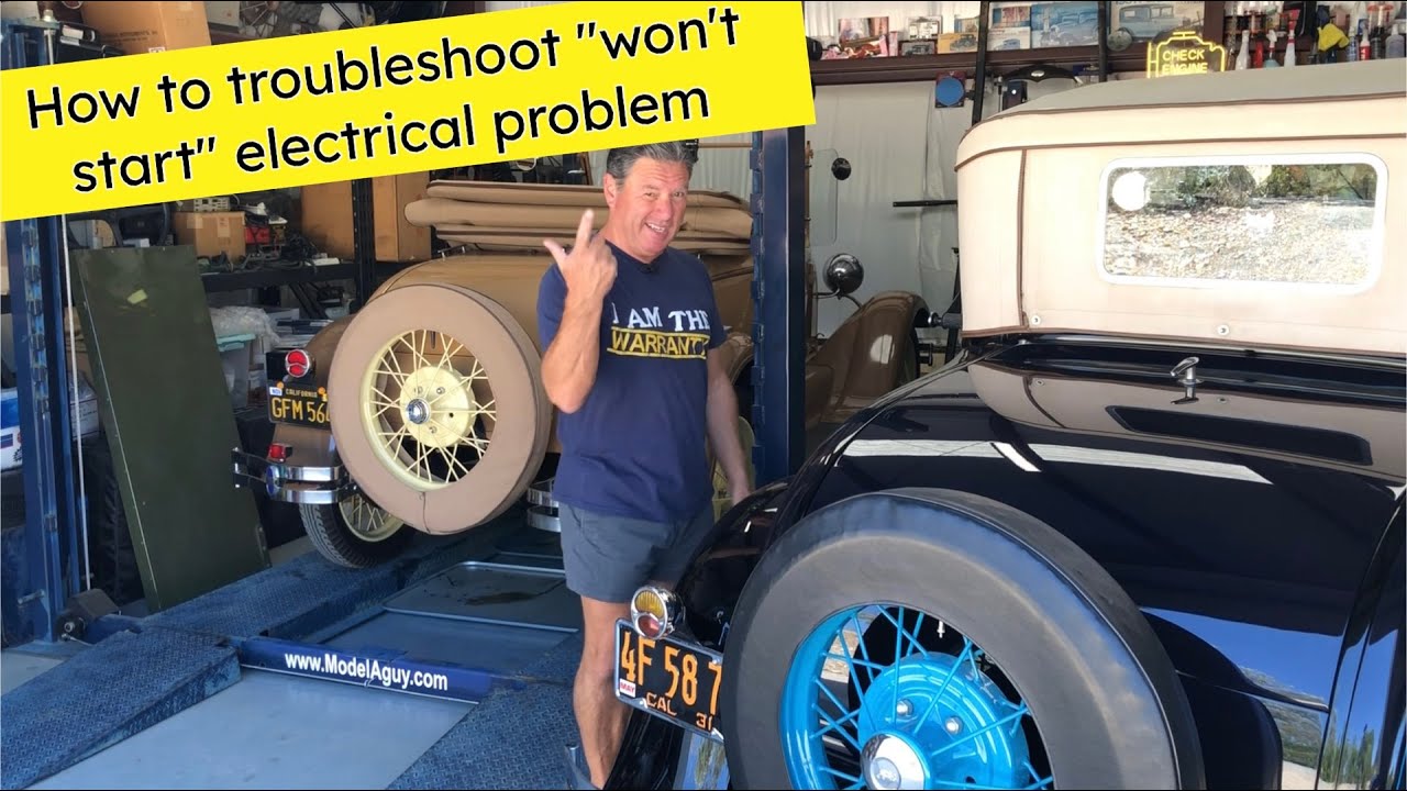 Old car won't start? How to Troubleshoot Ford Model A Points Ignition system and wiring