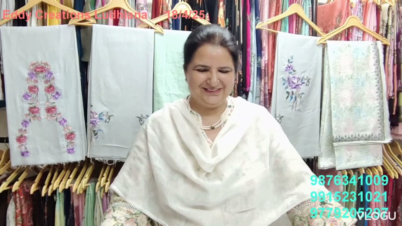 Embroidery or block wale suit 18/4/25 ( Wednesday wali video late ho gyi)